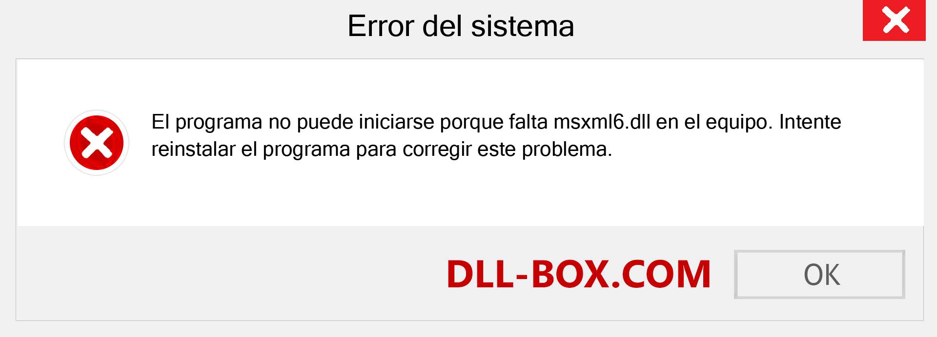 ¿Falta el archivo msxml6.dll ?. Descargar para Windows 7, 8, 10 - Corregir msxml6 dll Missing Error en Windows, fotos, imágenes