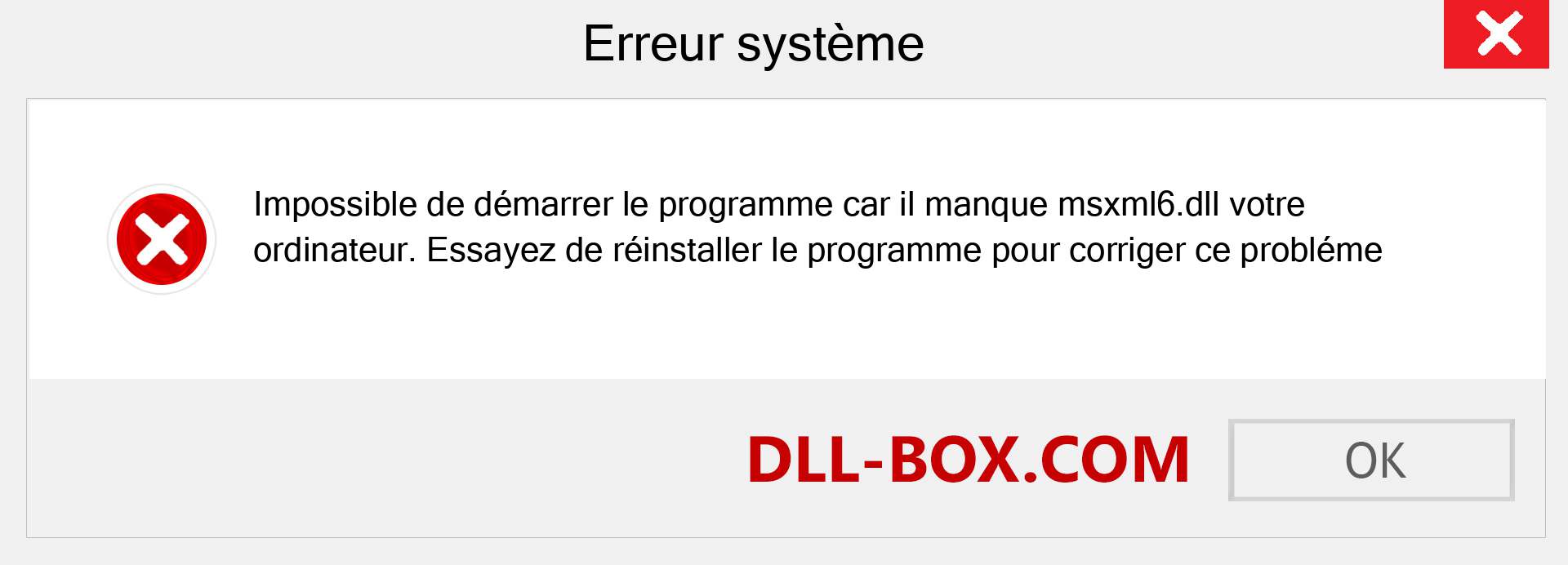 Le fichier msxml6.dll est manquant ?. Télécharger pour Windows 7, 8, 10 - Correction de l'erreur manquante msxml6 dll sur Windows, photos, images